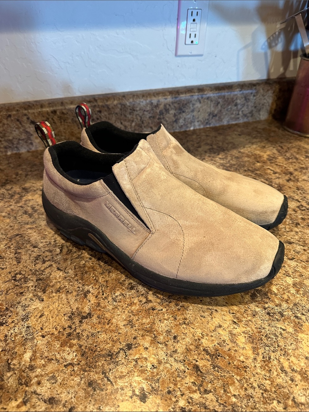 Merrell Slip-On Suede Men's Casual Shoes - Tan size 14 jungle moc